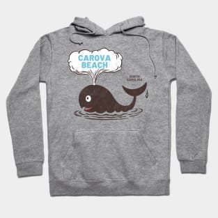 Carova, NC Summertime Vacationing Whale Spout Hoodie